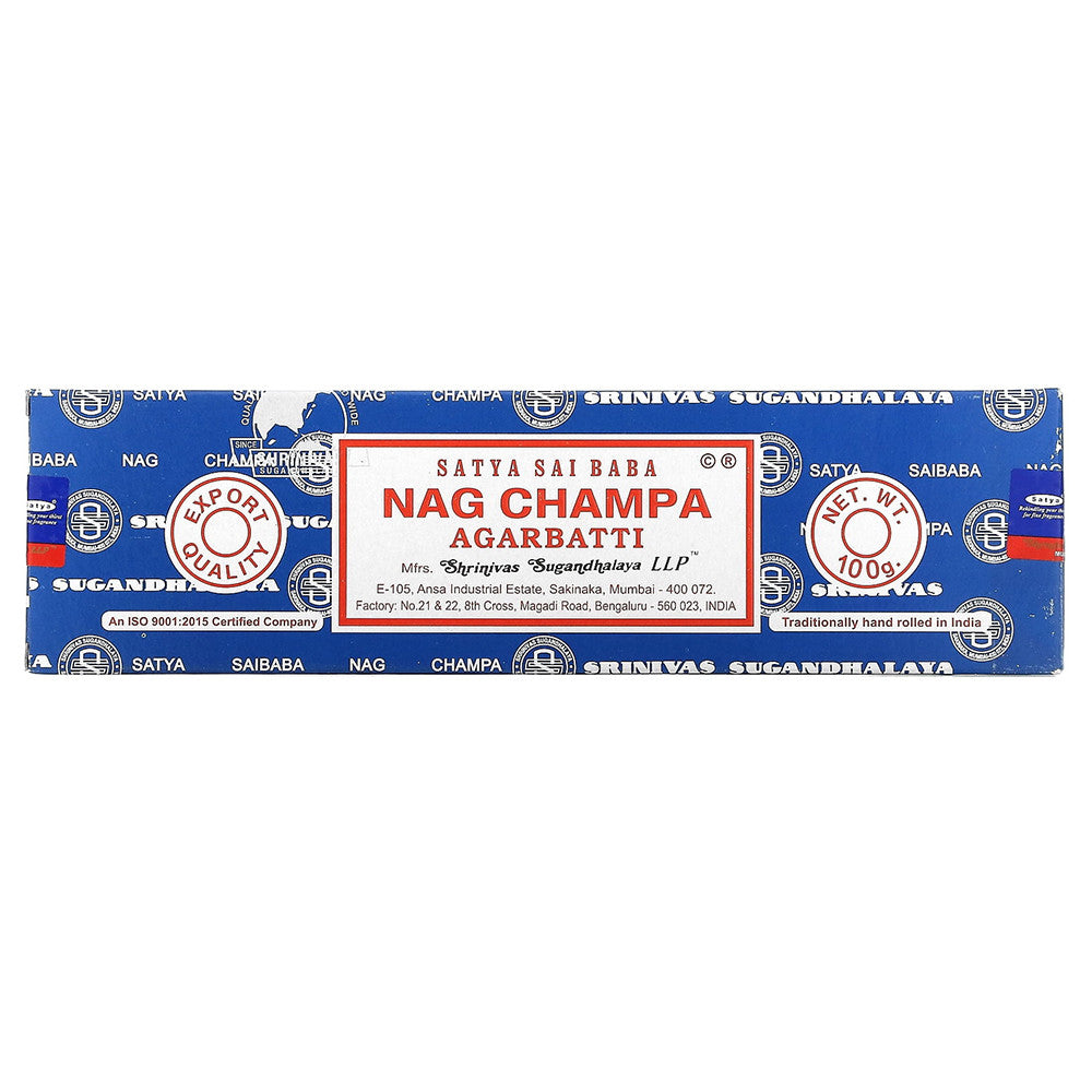 Satya Sai Baba Nag Champa Agarbatti Incense - 100 Grams